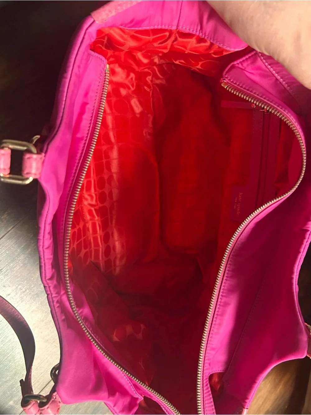 kate spade Hot Pink Nylon Top Handle Bag